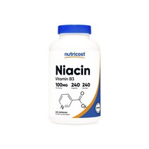 뉴트리코스트 니아신 비타민 B3 100mg 캡슐, 1개, 240개입