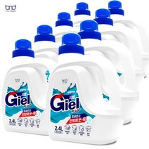 [세제혁명] 액체세제 지엘플러스 2.4L x 8통, 8개