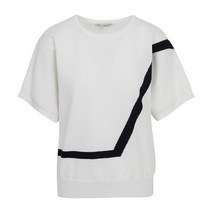 보니스팍스 컬러 배색 반팔 니트 BC28KP030