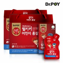닥터포이 웰키커 어린이 홍삼 30포 2박스 2개월분, 단품