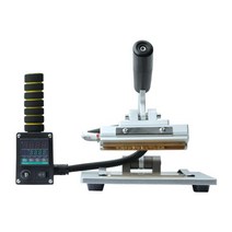 가죽공예 스탬프 도장 금박기 프레스 수동각인 붙박기, 90ZM 업그레이드+클립 2개+스탬핑용지 1개