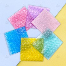 파스텔 컬러 하트 뽁뽁이 에어캡 충격완화 선물포장, B) 10X10cm 퍼플