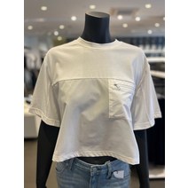 [CK진] 여성 애슬래져 포켓 반팔 티셔츠 (J400196-YAF)(239663 )