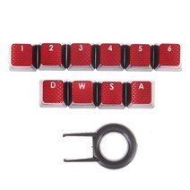 Corsair k70 rgb k95 k90 k63 ​​기계식 키보드 용 10 개갑 키, 빨간색
