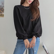 [나크21] (55~100) 셔링숄더 퍼프소매 맨투맨 KO11-T-31