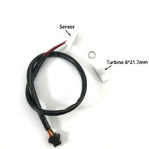 유량계 수량계 수압 미국 c-hs41ta od 8mm 길이 21.6mm 홀 효과 수류 센서 터빈 센서 용 센서 터빈 및 슬리브 예비 부품
