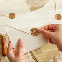 실링왁스 인장 청첩장 초대장 결혼 답례품 스티커_1888EA, 5실링스티커-위드러브