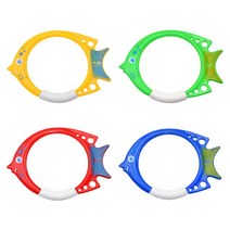 로봇피쉬 로보 피쉬 로봇 피시 4x 수영장 다이빙 물고기 링 재미있는 놀이 수중 장난감 스포츠 엔터테인먼트 아웃도어 액티비티 활동 장비, [01] A set