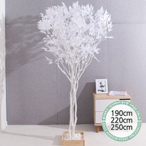 실내인테리어 인조나무 123종 / 플트 조화나무 C, C19.라인-화이트자작나무 220cmK/벽면형, 1개