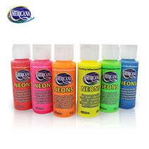 데코아트 아메리카나 아크릴물감 형광 01-06, DHS5 더말그린