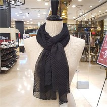 에스틸로 에스틸로 SH04 폴리주름 스카프 E20F2PO401 블랙 (7587178)
