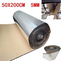 자동차열선시트 50x200cm 5/10/15mm 자동차 사운드 데드너 매트 소음 보닛 단열 후드 엔진 스티커 방화벽, 01 5mm