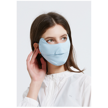 골프마스크 얼굴햇빛가리개 운동 스포츠 자전거 등산 자외선차단마스크, 하늘색