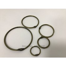 앨범추천 주수스티커 뮤지컬티켓북 일본식앨범 포토앨범제작 초음파앨범 사진앨범제작 도매 ID19 25 30 40 60mm DIY 청동 빈티지 라운드 후프 느슨한 잎 사진 앨범 오픈, 내경 63mm