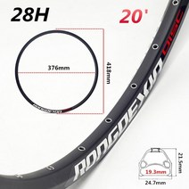 카본휠셋 카본삼발이 라이트웨이트휠 20 인치 산악 자전거 휠 림 24283236 홀 더블 디스크 휠 림 도로 산악 자전거 부품 자전거 액세서리, 28홀