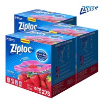 지퍼락 더블 지퍼백 중형, 275매, 3개