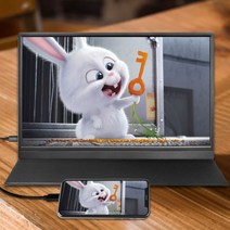 did모니터 전자메뉴판 15.6 인치 1080P 휴대용 모니터 HDR 휴대 전화 주조 노트북 외부 PS4 HD 확장 화면, [04] EU 플매트 카펫 러그
