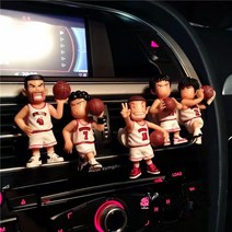 슬램덩크 차량용 통풍구 클립형 5종 세트 고퀄리티 새차선물 남자친구 선물, 선수복   화이트(5종세트)