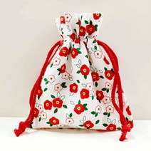 제주도 소품 세가지 동백 파우치 복조리 3종류