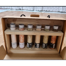 쌩스네이처 히말라야 핑크솔트 바이알 6종 + 우드 트레이 세트, 9세트