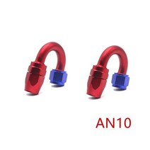 연료호스 연료고무호스 경유호스 2pcs 6an 8an 10an 스위블 엔드 피팅 04590180 ° 꼰 cpe 오일 스위블 엔드 피팅 오일 엔드 어댑터 키트, 10 180