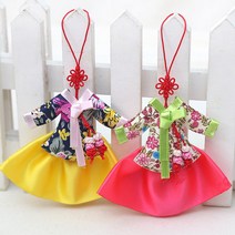 [펠트친구] 한복당의장식고리 만들기 / 장식 핸드폰 인형 소품 악세사리 휴대폰줄 diy, 옐로우