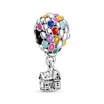 여성을위한 핫 쥬얼리 925 스털링 실버 팔찌 Beadeds Pulseras Plata DIY Charms Fit Original Pandora Hot Air Balloon, Teak Color China, 규격 없음