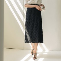 크리스바니 패턴 스커트 (블랙)
