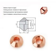Lasermech/lvd/cincinati 섬유 레이저 커팅 머신 용 10 pcs 팁 리테이너 너트-테이퍼 923021 lasermech bullet nozzles shield, 한개옵션0