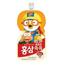 팔도 뽀로로 홍삼쏙쏙 오렌지맛, 100ml, 280개, 오렌지