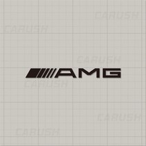 AMG 로고 데칼 엠블럼 차량 오토바이 스티커, 10 AMG, 대형, 블랙