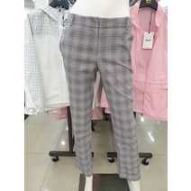 HAZZYS LADIES / 그레이 체크 면혼방 팬츠 / HSPA0B113G2(206679 )
