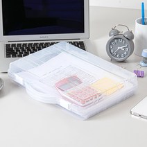 조일리빙 손잡이 A4 파일 케이스, 2개