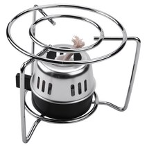 Huante 알코올 스토브 램프 심지 버너 (알코올 제외) 사이펀 커피 가열 도구 냄비 액세서리, 은