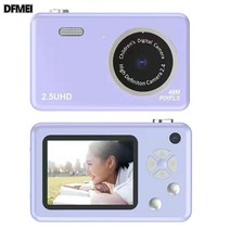 DFMEI 8K 디카 미니 고화질 ccd 휴대용 카드기, 코스 2, 바이올렛 파우더 더블 촬영