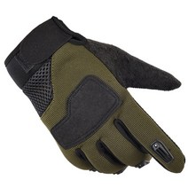 전술 장갑 오토바이 캠핑 밀리터리 장갑 스타일의 전체 손가락 군사 여성 육군 자전거, 초록, XL