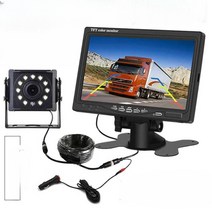 화물 트럭 후방 카메라 카라반 대형차 자동차 12V 24V, 7in + CCD 카메라 + 10m