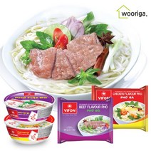 우리가스토리 비폰 포보 베트남 쌀국수 소고기맛 60g×30봉 닭고기맛/컵라면, 소고기맛 60g×15봉 + 닭고기맛 60g×15봉