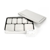 PGM^*^몰킹센스 스텐 보존식용기 사각 소5P 중3P 식용기 급식식 단체 단체식 식당식 병원식^*췤pgm, a*^*옵션없슴