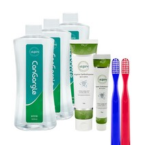 엘가닉 캔케어 구내염 케어 (캔치약 1개+캔칫솔 2개+캔가글 3개+휴대용 1개) 세트 - 암환자 잇몸건조 구취 사용가능, 캔칫솔 2개(혀클리너), 쇼핑백 O