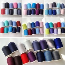 자투리 재봉실60수3합1500m 택1, 재봉실60수3합1500m F56라임