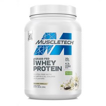 머슬테크 MuscleTech 웨이 프로틴 파우더 유청단백질, 디럭스 바닐라, 1통, 816g