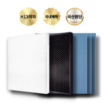 (호환) SK매직 공기청정기 ACL-V15 필터, H13헤파필터, H13헤파1+활성탄 탈취1+프리3/SET