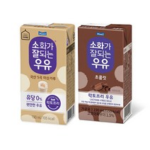 매일유업 소화가잘되는우유 초콜릿 190ml 12팩+미숫가루12팩, 상세페이지 참조