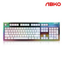 앱코 K9700 카일광축 크리스탈 메탈릭 무빙 LED 게이밍 기계식 키보드 (클릭)