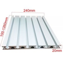 T 슬롯 알루미늄 프로파일 20240 100mm 300mm 500mm 1000mm 1200mm 길이 20x240mm 조각 기계 패널 CNC 부품 DIY 3D 프린터, 700mm Length, 700mm Length