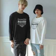 더블맨즈 유니크한 캐주얼룩 시밀러룩 로얄 커플 티셔츠