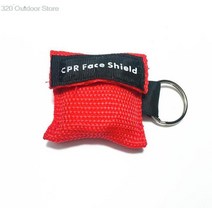 Dhl에 의해 200pcs 심폐 소생술 얼굴 방패 Resuscitator 마스크 일회용 응급 처치 기술 훈련 호흡 입 단방, 01 빨간