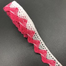 의류 재봉 천2야드 3/4 "20mm 면 리본 의류 봉제 직물 뜨개질 레이스 액세서리, 20 Rose