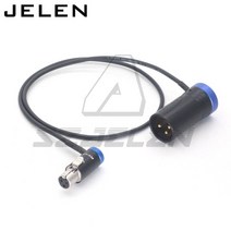 와이어 커넥터 구리터미널로우 프로파일 ta3f 3pin female to XLR 전갈 자리 링크 Lectrosonics SOMMER SOD-14 오디오 케이블 사용, 02 파란_02 30cm